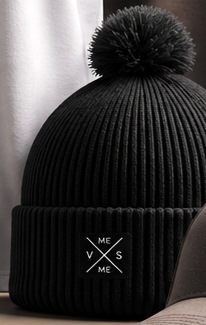 Knit Beanie in Black