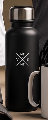 Water Bottle in Black